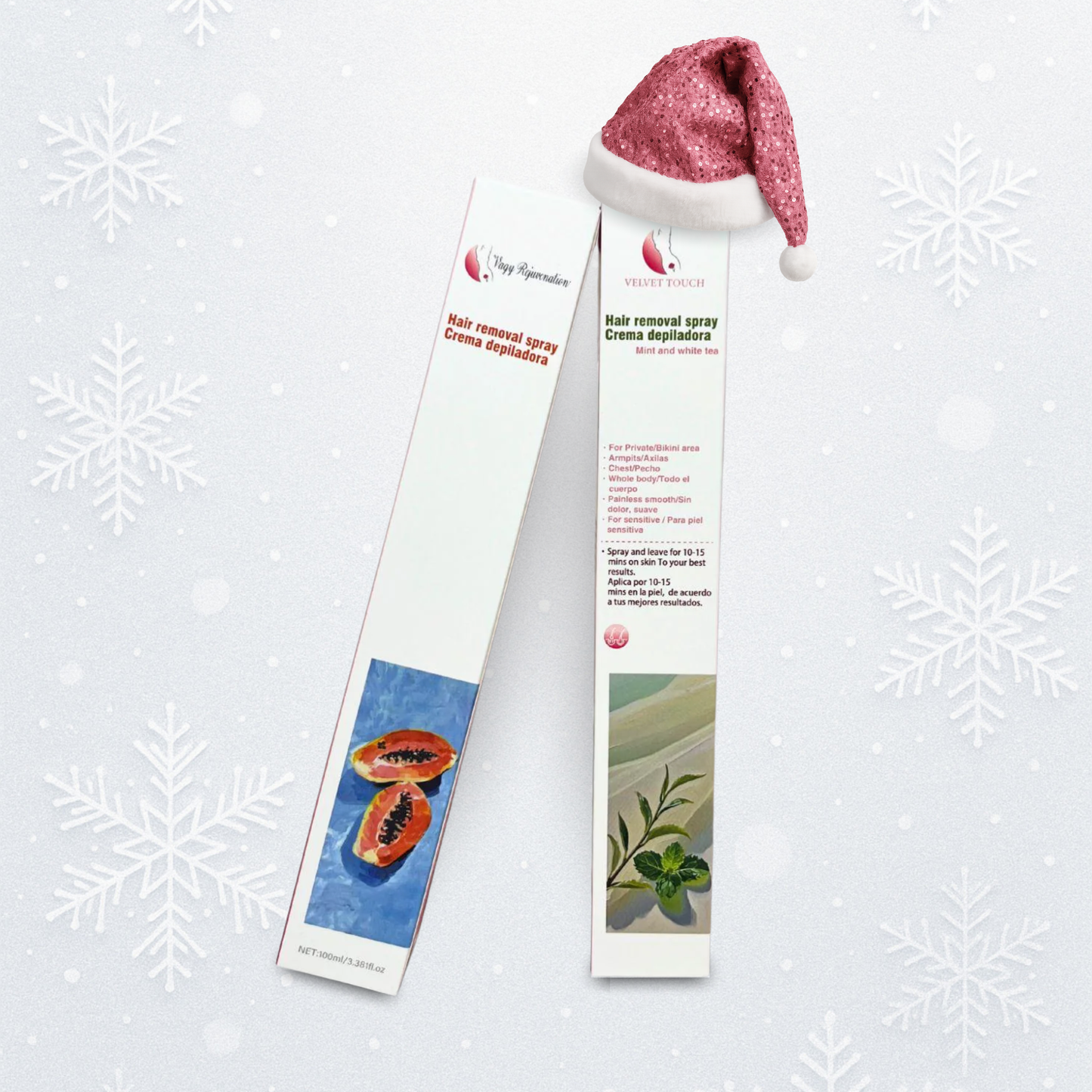 Velvet Touch Hair Removal Set – Papaya & Mint w/ White Tea