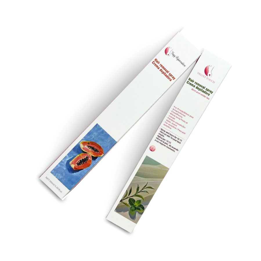 Set de depilación Velvet Touch – Papaya y menta con té blanco