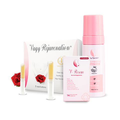 Intimate Balance & Tighten Bundle - Herbal Gels+ V-rescue+ Vagy Biotic Foam