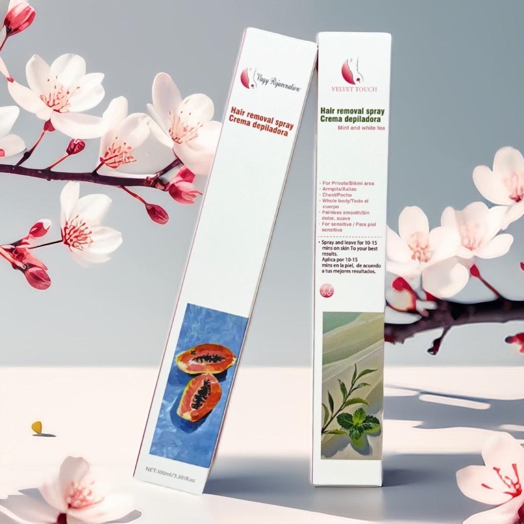 Velvet Touch Hair Removal Set – Papaya & Mint w/ White Tea